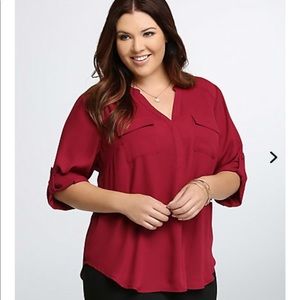 Georgette Pull Over Blouse